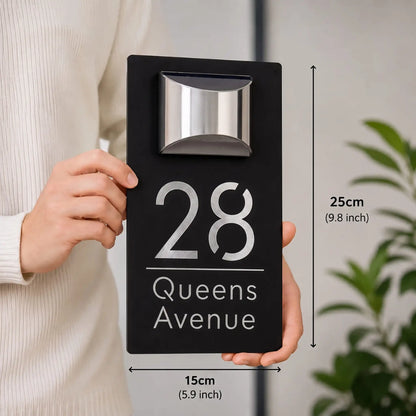 Personalized Solar House Sign