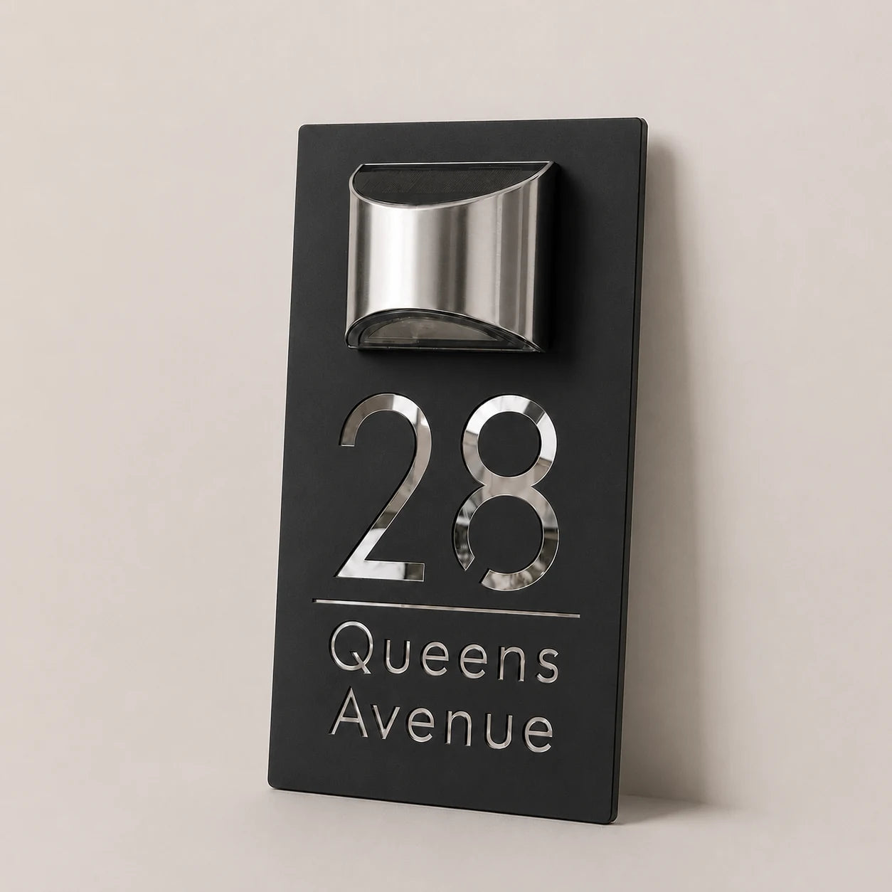 Personalized Solar Address Sign